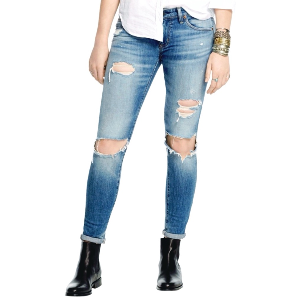 Denim  Supply Ralph Lauren Destroyed Skinny Jean Kayla Wash